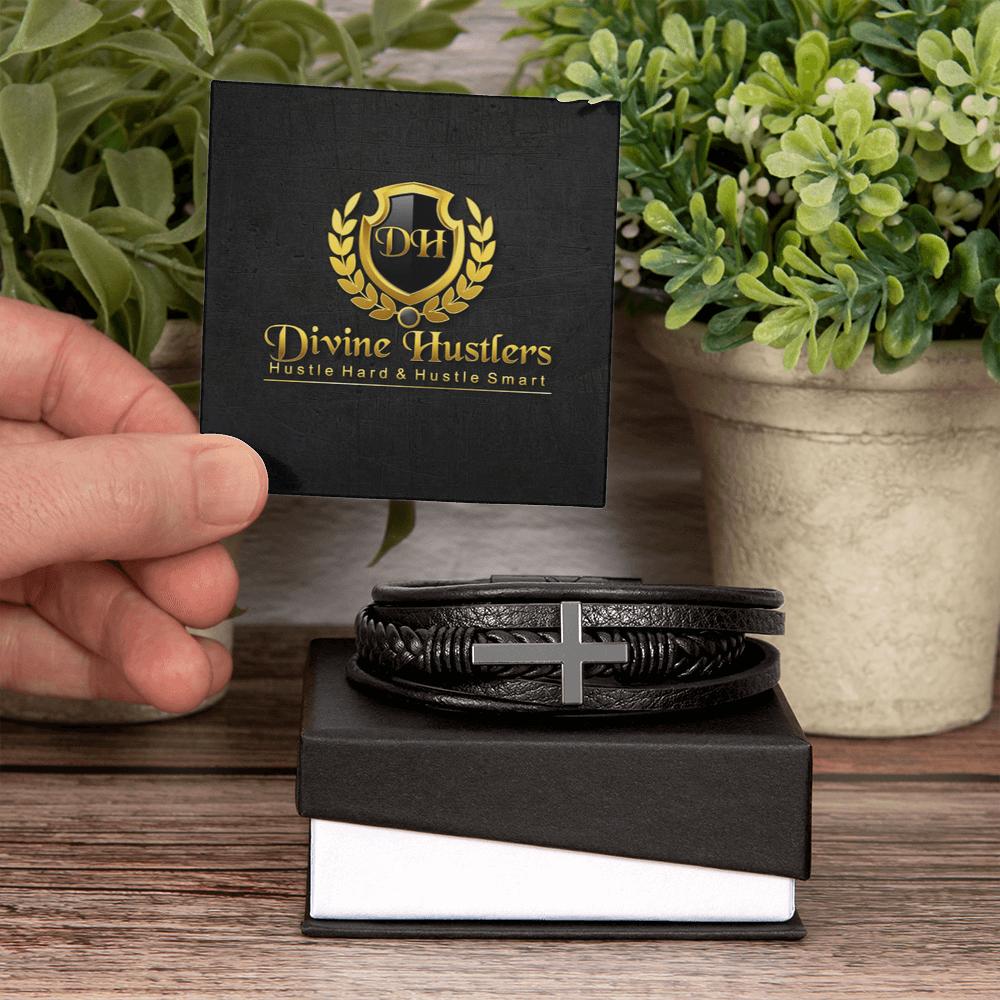 DH Men's Cross Bracelet