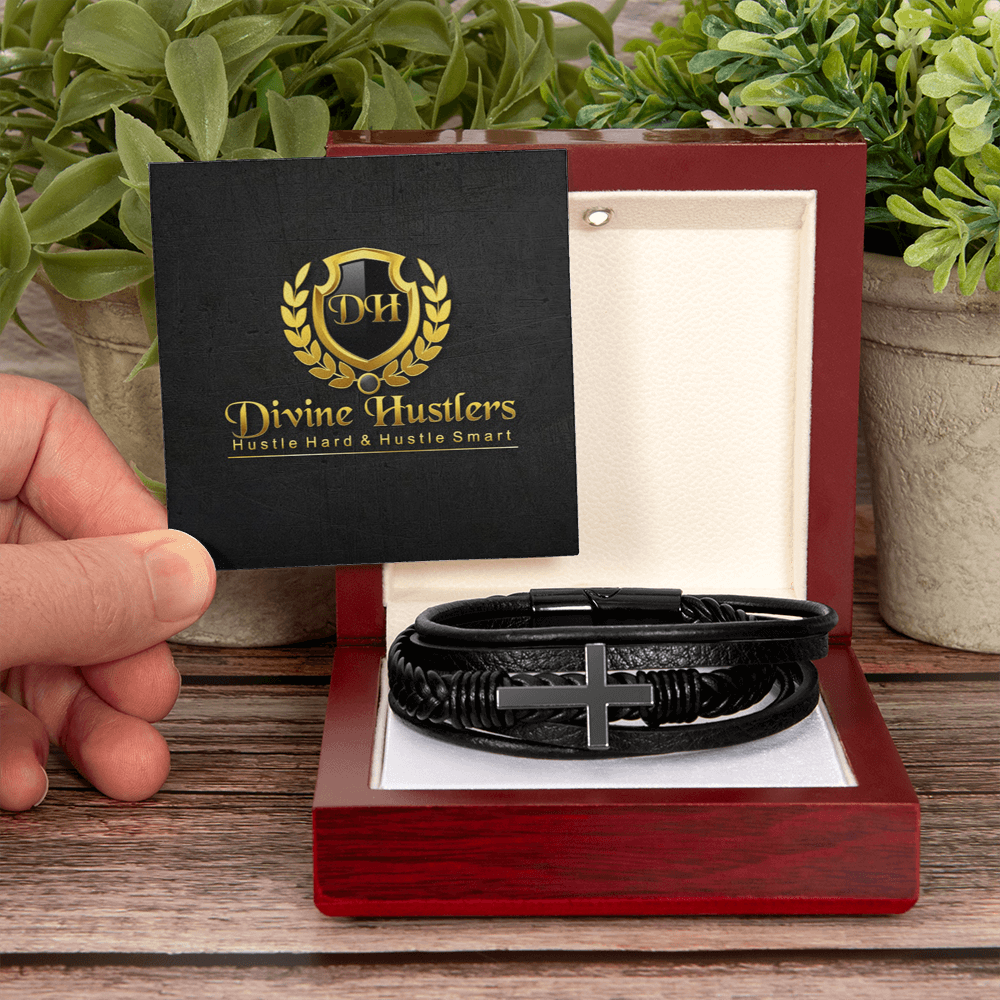 DH Men's Cross Bracelet
