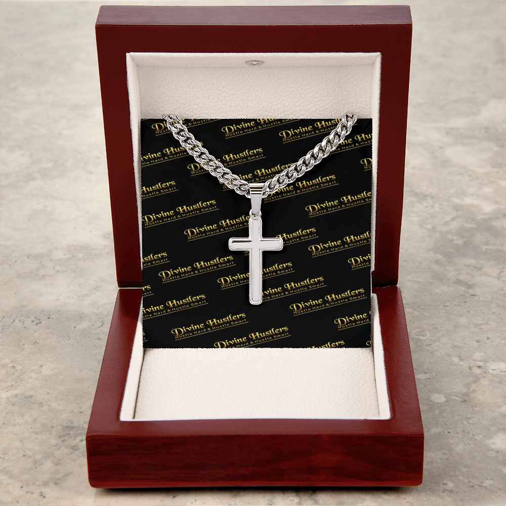 DH Artisan Cross with Cuban Link Chain