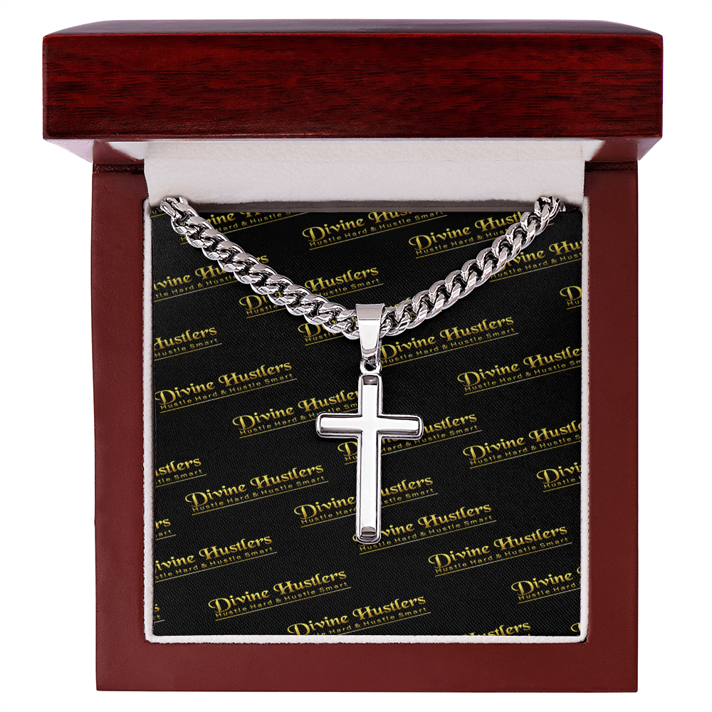DH Artisan Cross with Cuban Link Chain