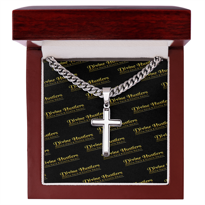DH Artisan Cross with Cuban Link Chain