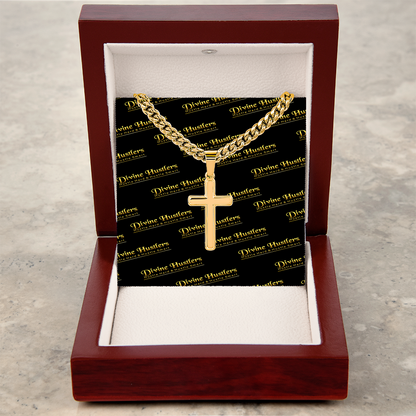 DH Artisan Cross with Cuban Link Chain